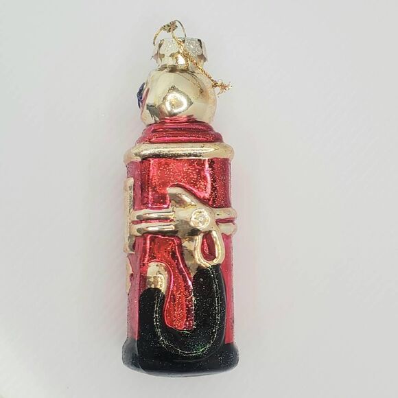 Vintage 1996 Glass By Peschka Blown Glass Gas Pump Christmas Tree Ornament 6" - Picture 5 of 5